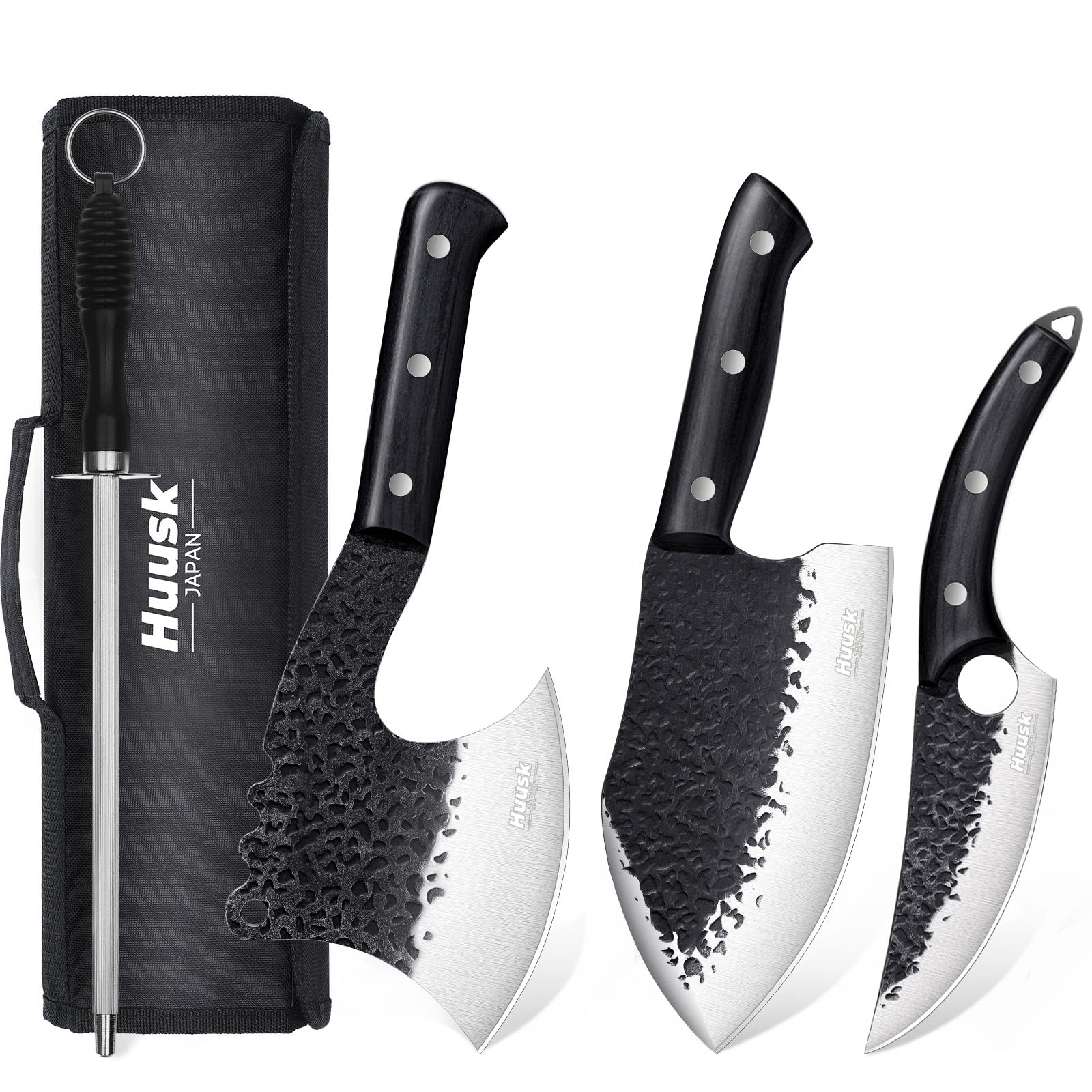 バロウゴイフ/Barrowgoyf 4枚セットA Amazon.com: Huusk 4pcs Butcher Knife Set - Japanese Meat